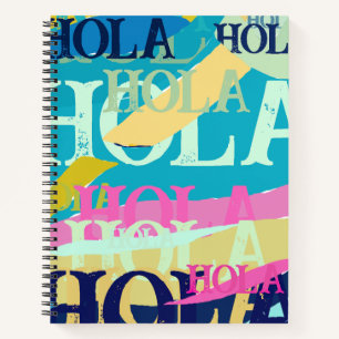 Cuaderno Resumen Colorful Hola
