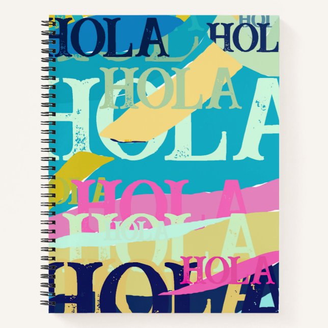 Cuaderno Resumen Colorful Hola (Anverso)