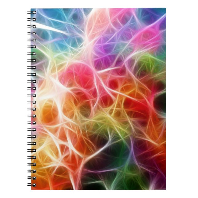 Cuaderno Resumen colorido Iluminación en Bokeh Electricidad (Frente)