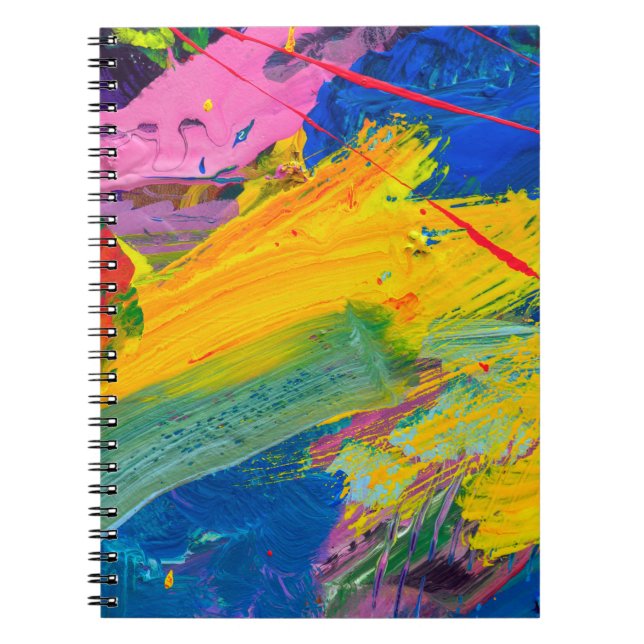 Cuaderno Resumen de antecedentes artísticos. Fondo pintado  (Frente)