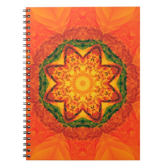 Cuaderno Resumen de antecedentes naranjas del caleidoscopio (Frente)