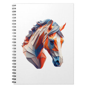 Cuaderno Resumen de arte de caballo un giro colorido en la 
