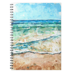 Cuaderno Resumen de arte de playa pintado