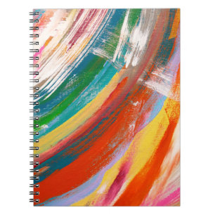 Cuaderno Resumen de arte fondo pincel de pintura de aceite