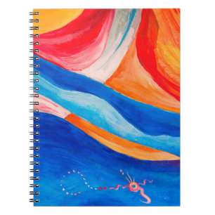 Cuaderno Resumen de arte textura fondo, fragmento de cierre