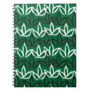 Cuaderno Resumen de brotes de pincel de roca patrón sin cos