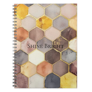 Cuaderno Resumen de champán de Glam Honey Comb Rubor