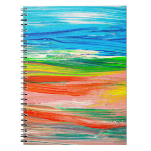 Cuaderno Resumen de cuadros de acuarela coloridos