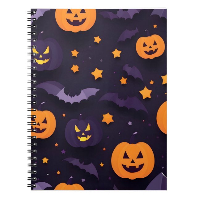 Cuaderno Resumen de diseño de Halloween (Frente)