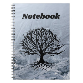Cuaderno Resumen de fondo con árbol negrita destacado