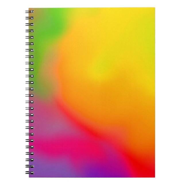 Cuaderno Resumen de fondo de nube suave en tonos pastel (Frente)