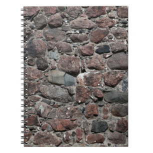 Cuaderno Resumen de fondo de textura de pared de piedra med