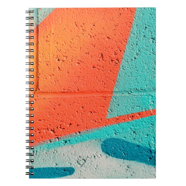 Cuaderno Resumen de fondo de textura de pintura de pintura  (Frente)