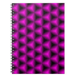 Cuaderno Resumen de fondo geométrico púrpura.abstracto, art