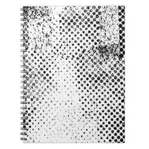 Cuaderno Resumen de fondo vintage en blanco y negro. Monoc