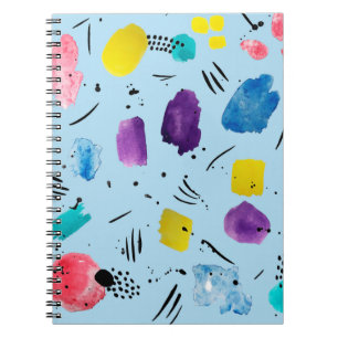 Cuaderno Resumen de formas geométricas de acuarela con esta