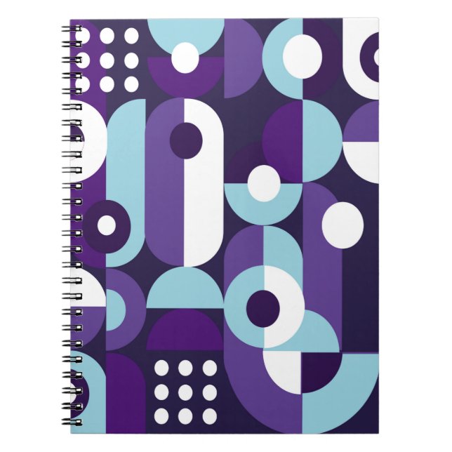 Cuaderno Resumen de formsabstrato geométrico, arte, arte, b (Frente)