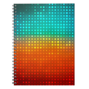 Cuaderno Resumen de fútbol multicolor o fútbol de fondo