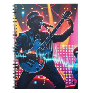 Cuaderno Resumen de instrumentos de música pop retro