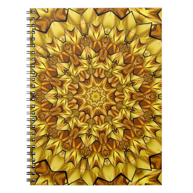 Cuaderno Resumen de la época de Mandala dorada Diseño-63495 (Frente)