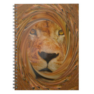 Cuaderno Resumen de la imagen de arte de Safari de León