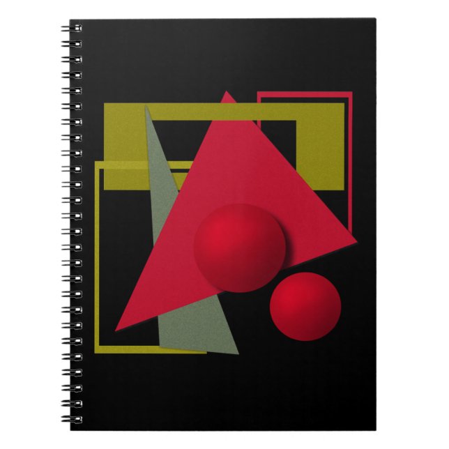 Cuaderno Resumen de la impresión de formas geométricas mode (Frente)