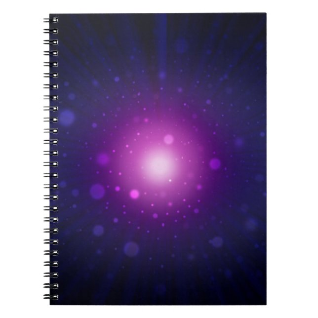 Cuaderno Resumen de las estrellas de galaxia del espacio az (Frente)