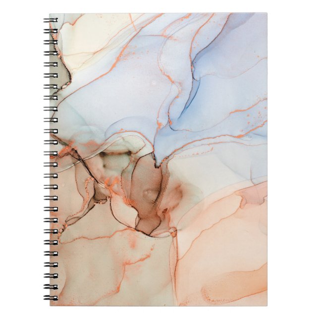 Cuaderno Resumen de lujo: Alcohol Ink Art (Frente)