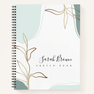 Cuaderno Resumen de Mint y Moss Green Sketchbook