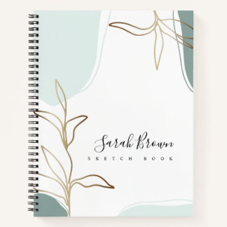 Cuaderno Resumen de Mint y Moss Green Sketchbook