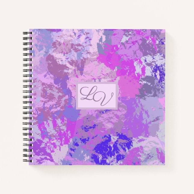 Cuaderno Resumen de moda Camo Pink Purple Blue (Anverso)