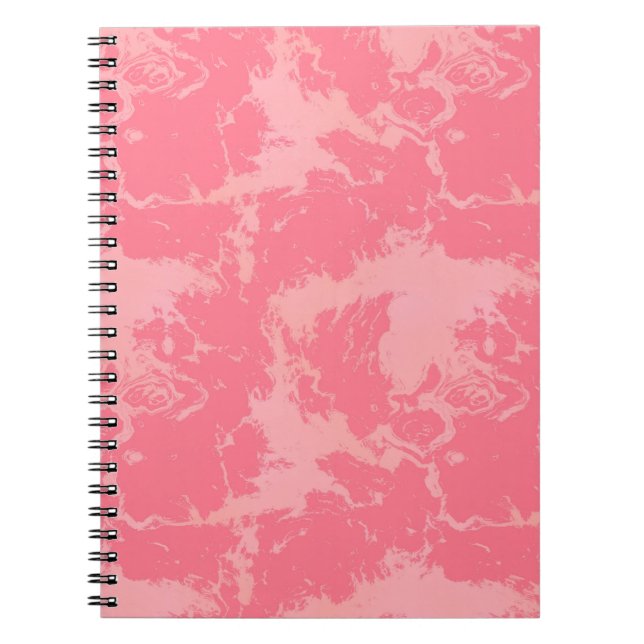 Cuaderno Resumen de nube de color rosado (Frente)