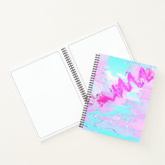 Cuaderno Resumen De Ondas Rosa Y Azul (Interior)