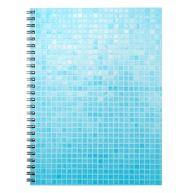 Cuaderno Resumen de paredes y baldosas de cerámica azul pas (Frente)