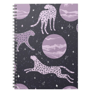 Cuaderno Resumen de patrones sin soldadura de cosmos, fondo