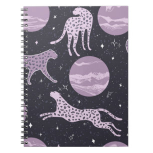 Cuaderno Resumen de patrones sin soldadura de cosmos, fondo