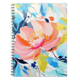 Cuaderno Resumen de pintura de patrones florales
