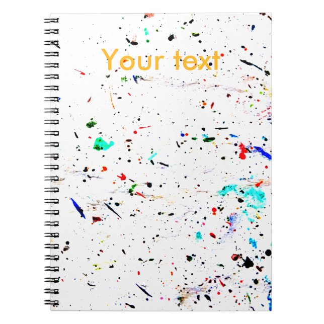 Cuaderno Resumen de pinturas artísticas salpicaduras y fant (Frente)
