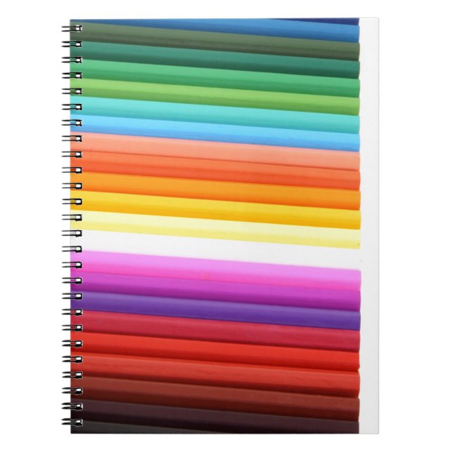 Cuaderno Resumen de pliegues de tela multicolor (Frente)