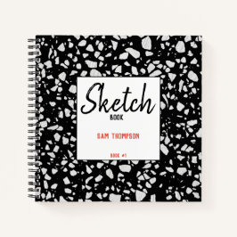 Cuaderno Resumen de Terrazzo Mosaic Black Sketchbook