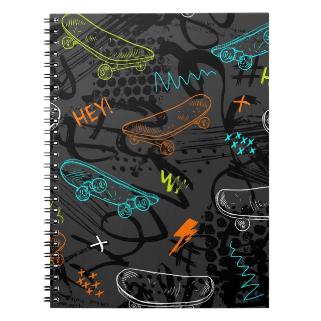 Cuaderno Resumen de un patrón de grunge sin fisuras. Modo d (Frente)
