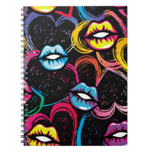 Cuaderno Resumen de un patrón de moda sin fisuras. estilo d