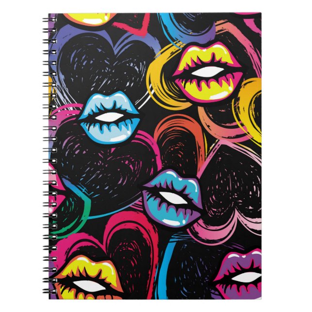 Cuaderno Resumen de un patrón de moda sin fisuras. estilo d (Frente)