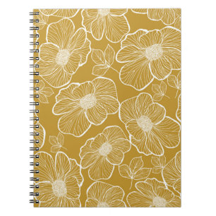 Cuaderno Resumen de un patrón floral sin fisuras. Grupo de