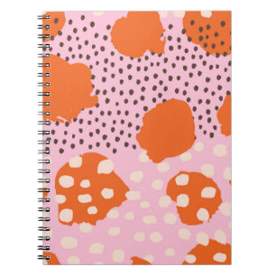 Cuaderno Resumen de un patrón sin fisuras con brotes de pin