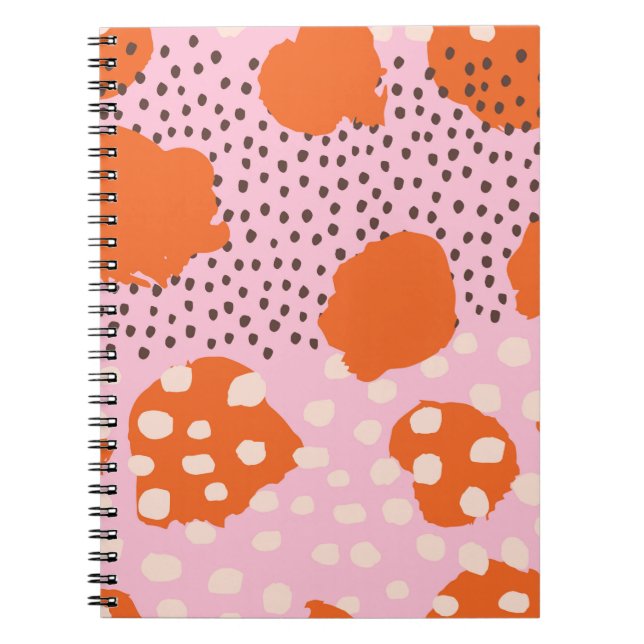Cuaderno Resumen de un patrón sin fisuras con brotes de pin (Frente)