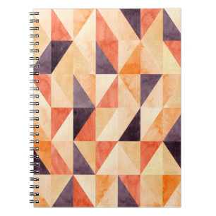 Cuaderno Resumen de un patrón sin fisuras con mosaico trian