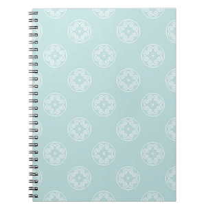 Cuaderno Resumen de un patrón sin fisuras de polvo Color az