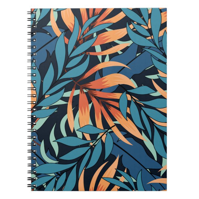 Cuaderno Resumen de un patrón tropical sin fisuras con un p (Frente)