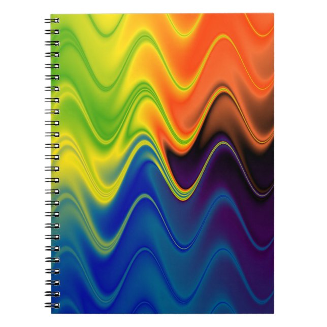 Cuaderno Resumen de Wavy Multicolor (Frente)